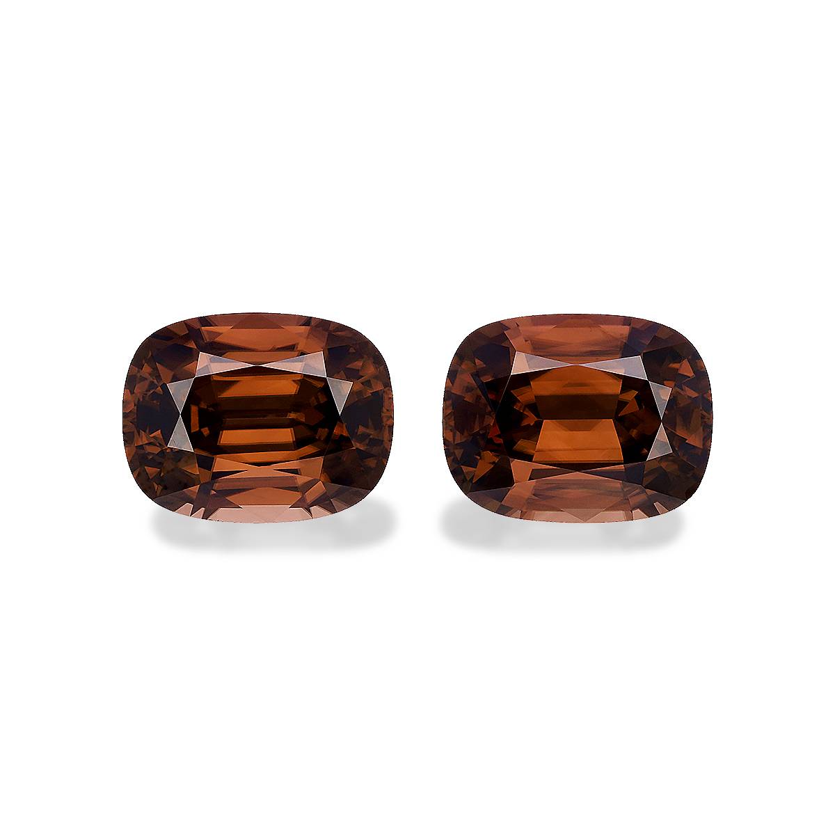 cinnamon brown zircon, 45.85ct cushion cut — main view