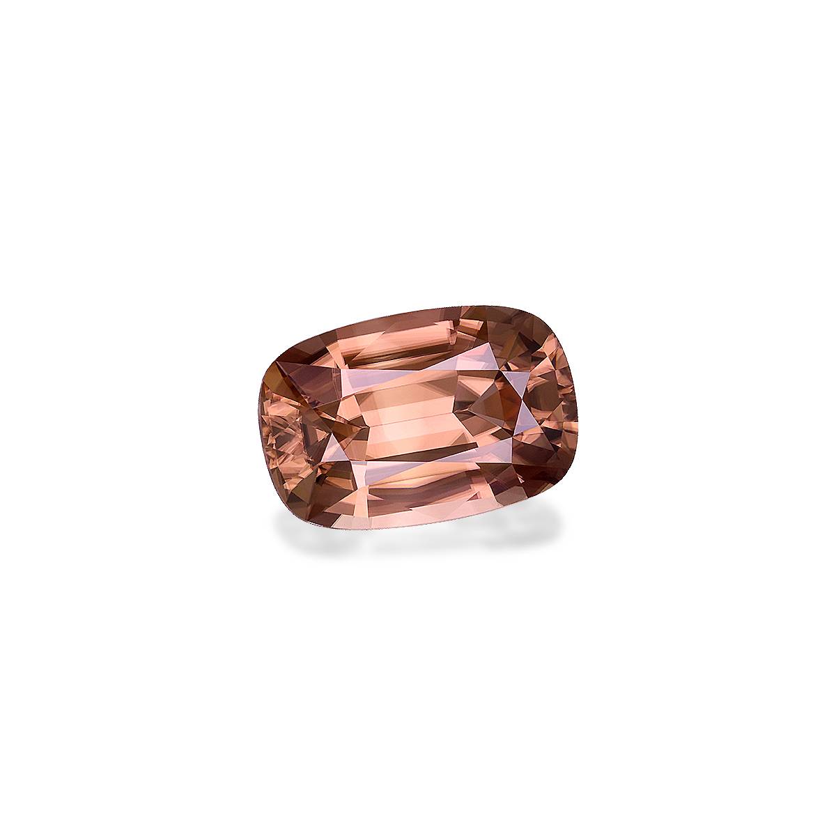 cinnamon brown zircon, 31.71ct cushion cut — view 3