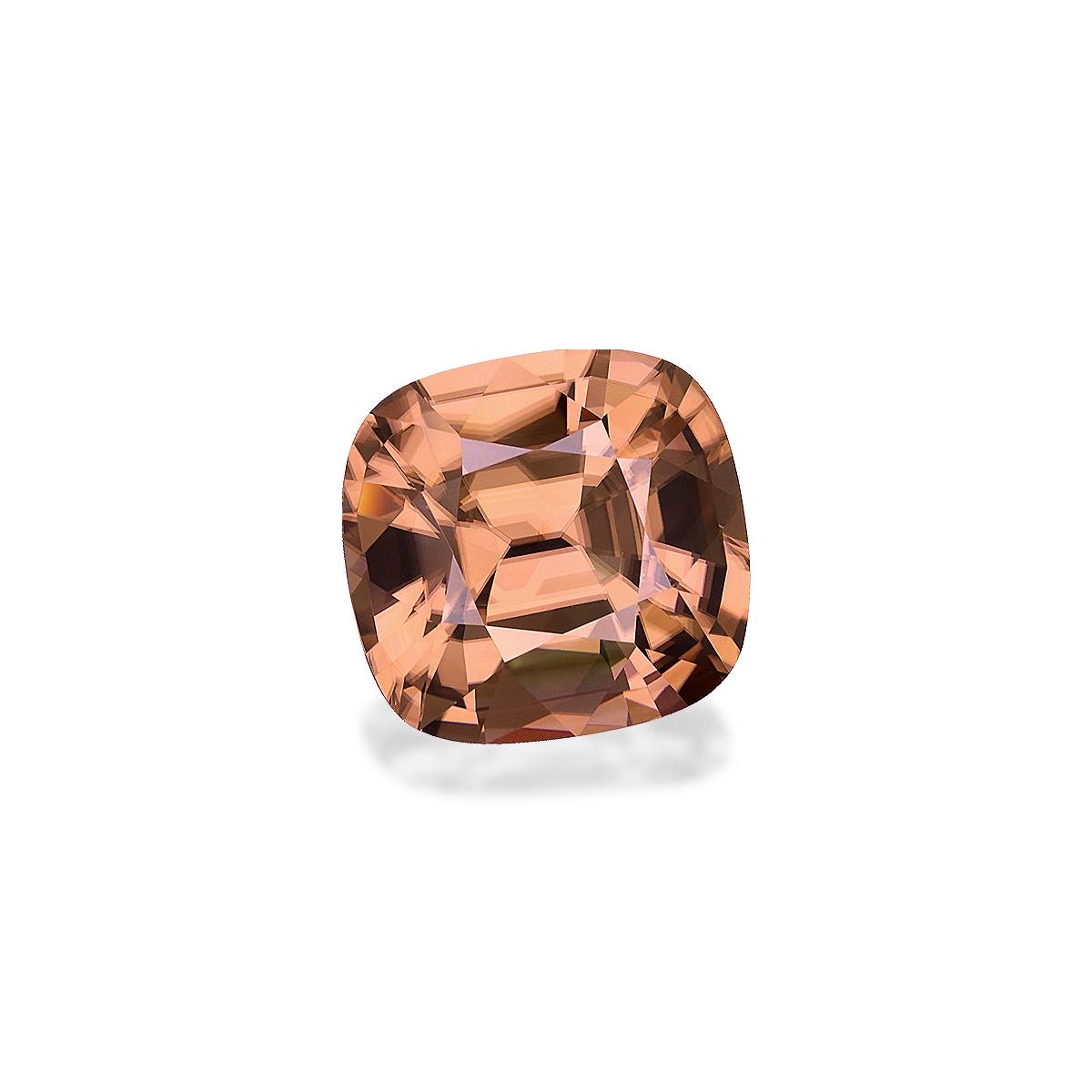 sepia tan zircon, 29.11ct cushion cut — view 3