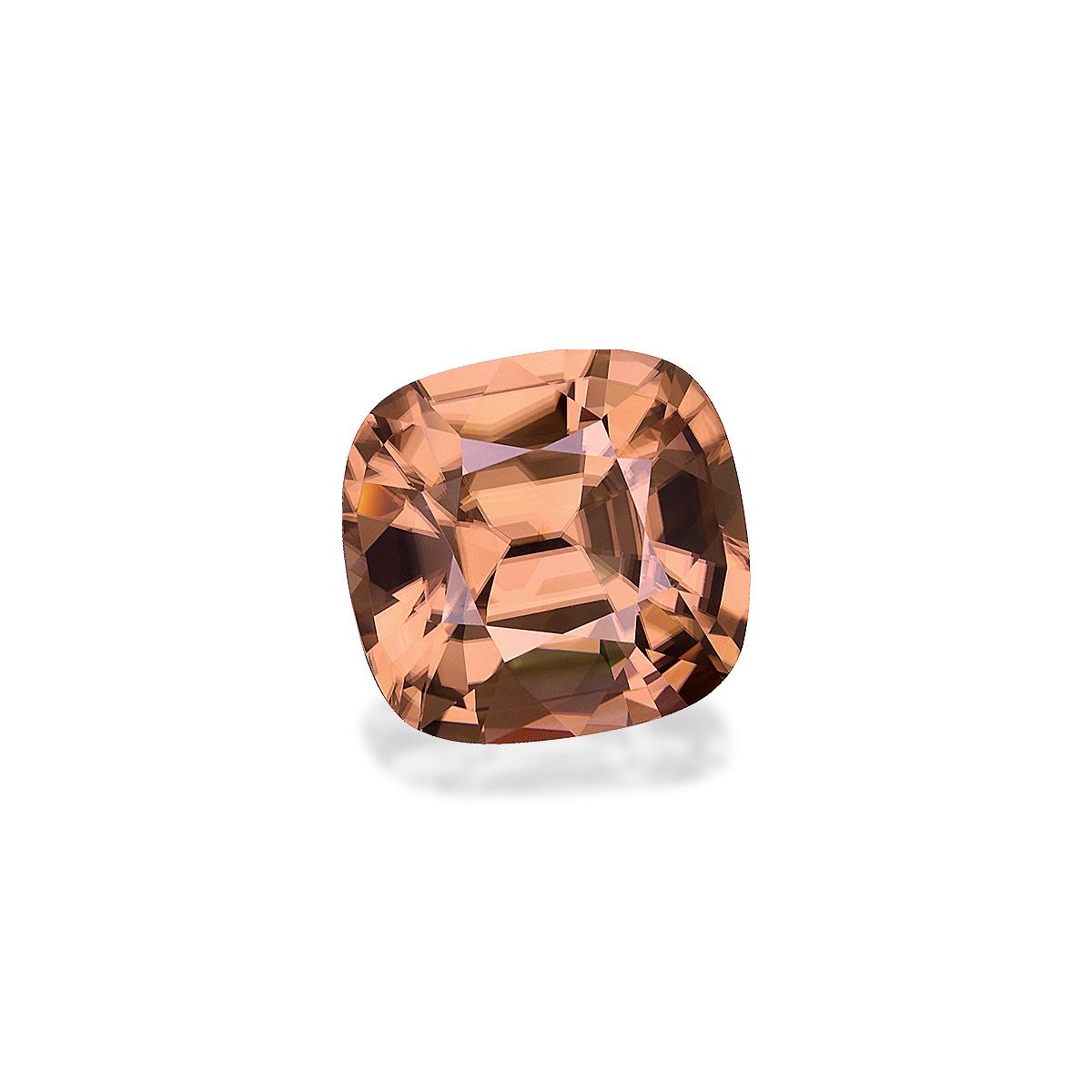sepia tan zircon, 29.11ct cushion cut — view 3