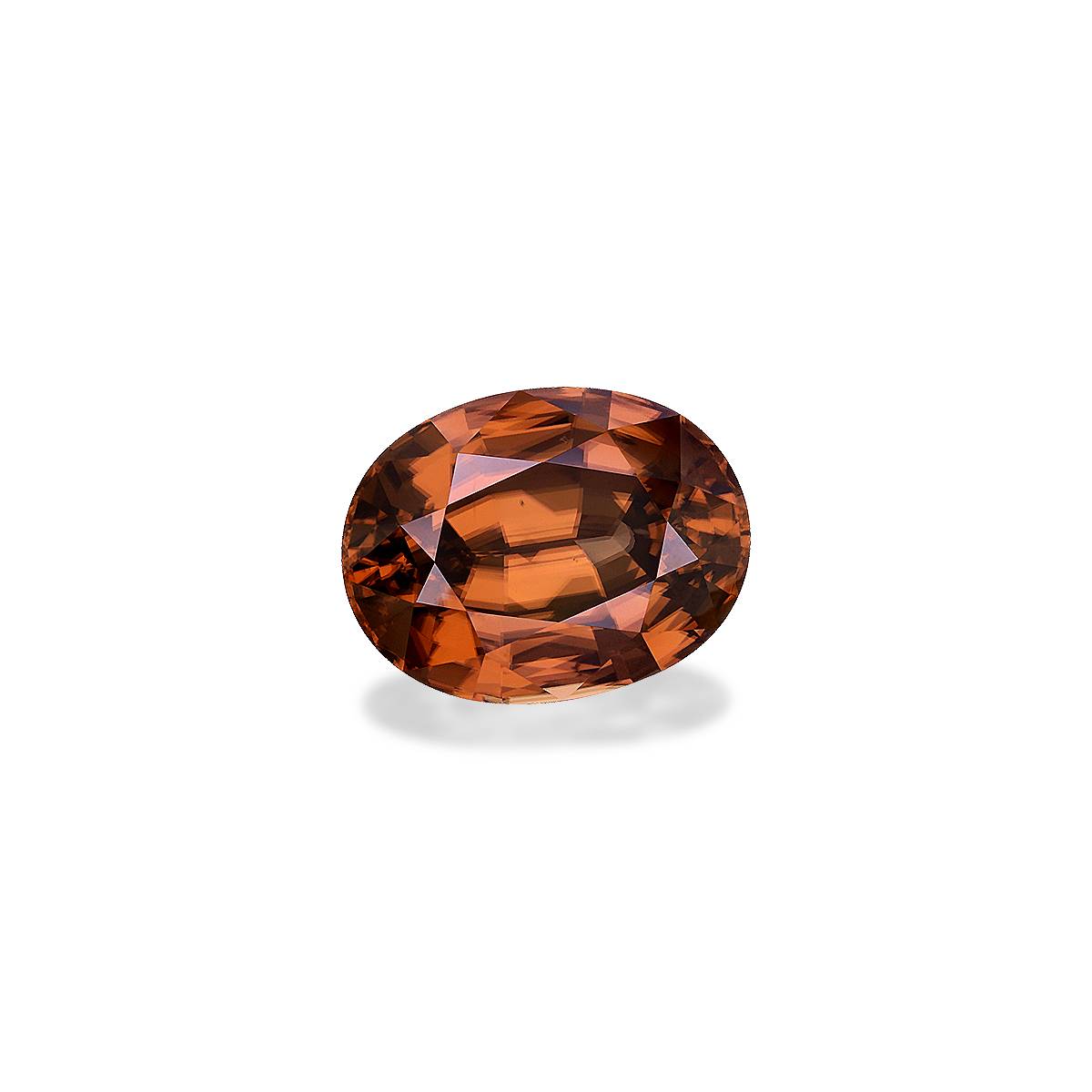 cinnamon brown zircon, 27.79ct oval cut — view 3
