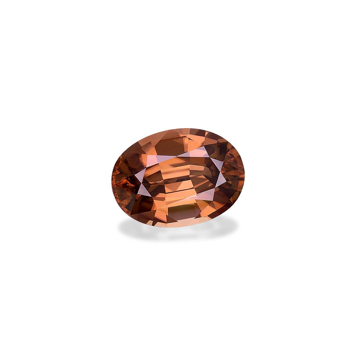 cinnamon brown zircon, 19.43ct oval cut — view 3