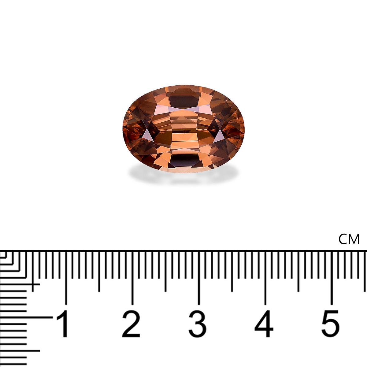 cinnamon brown zircon, 19.43ct oval cut — view 4