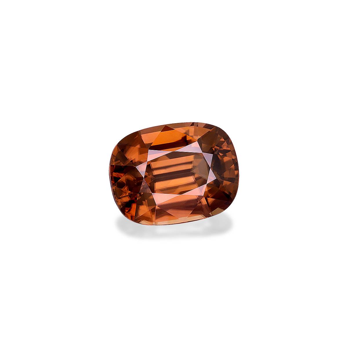 cinnamon brown zircon, 19.08ct cushion cut — view 3