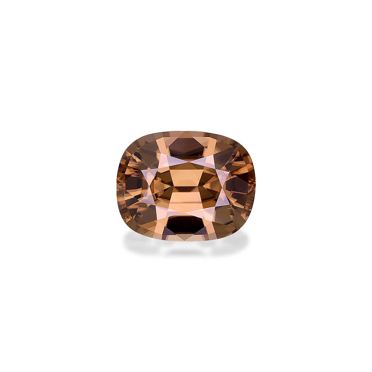 peanut brown zircon, 22.79ct cushion cut — main view