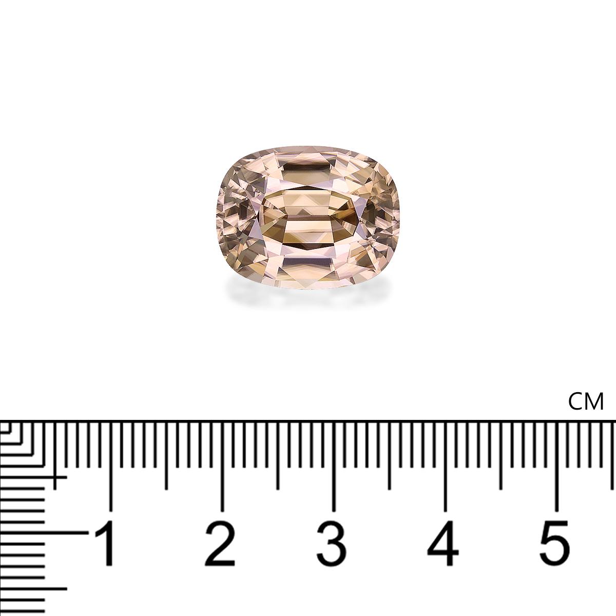 tan zircon, 19.64ct cushion cut — view 4