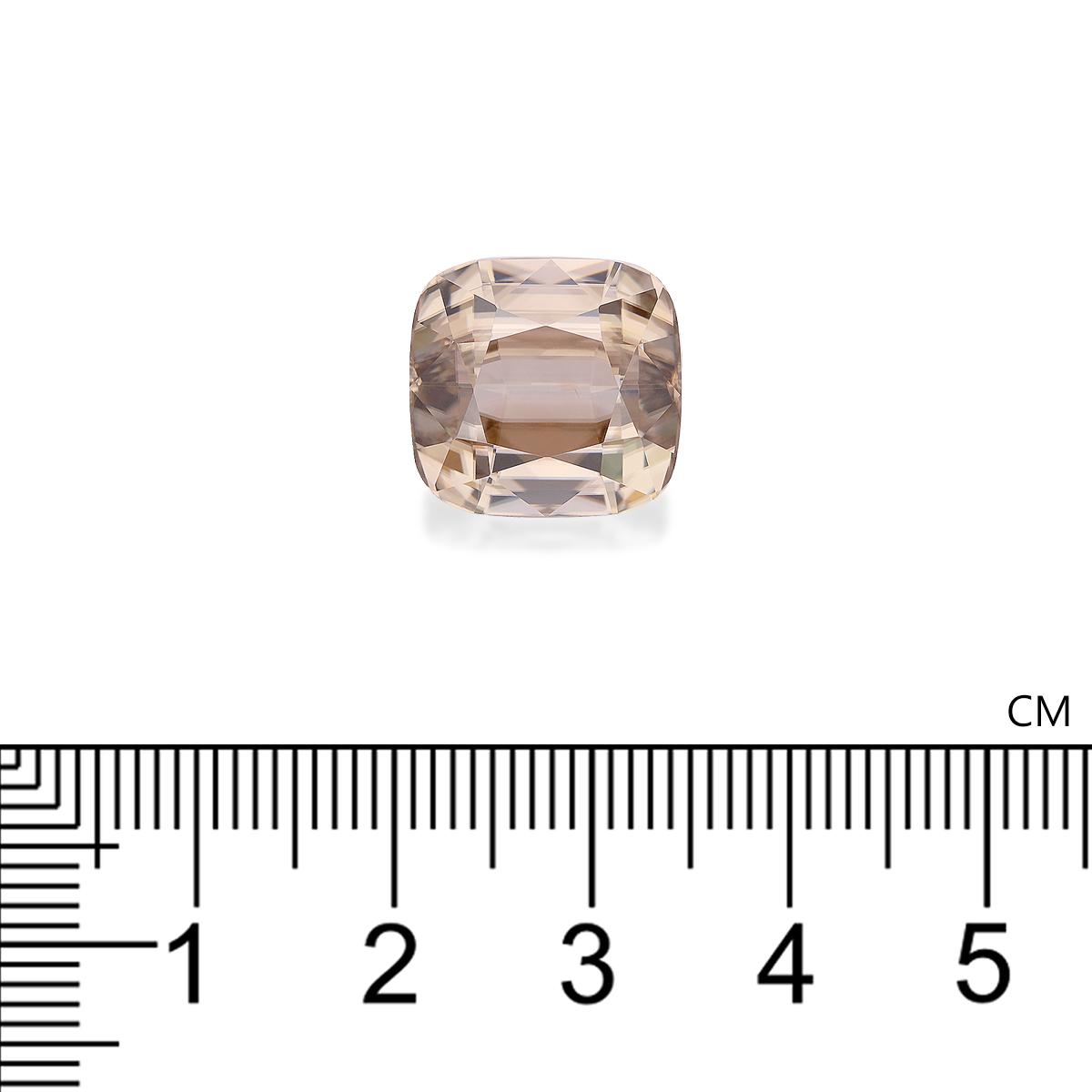 tan zircon, 21.64ct cushion cut — view 4