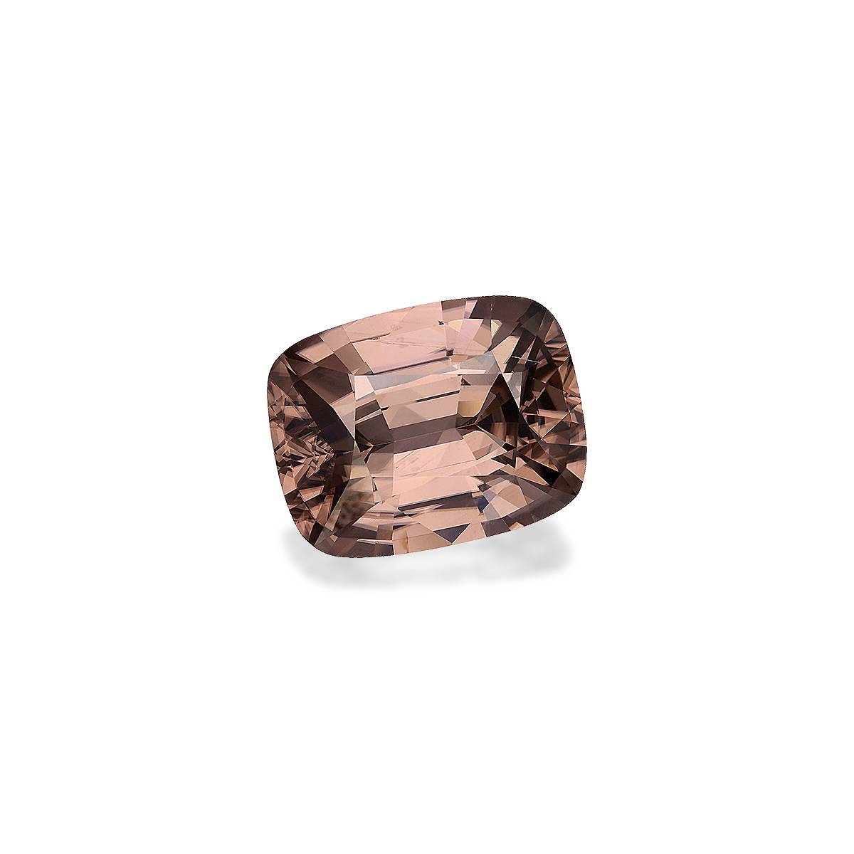 sepia tan zircon, 19.78ct cushion cut — view 3