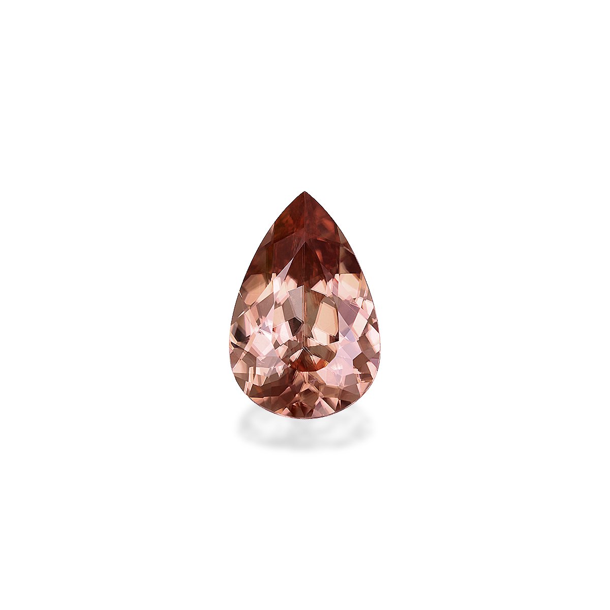 pink pink zircon, 4.93ct pear cut — main view