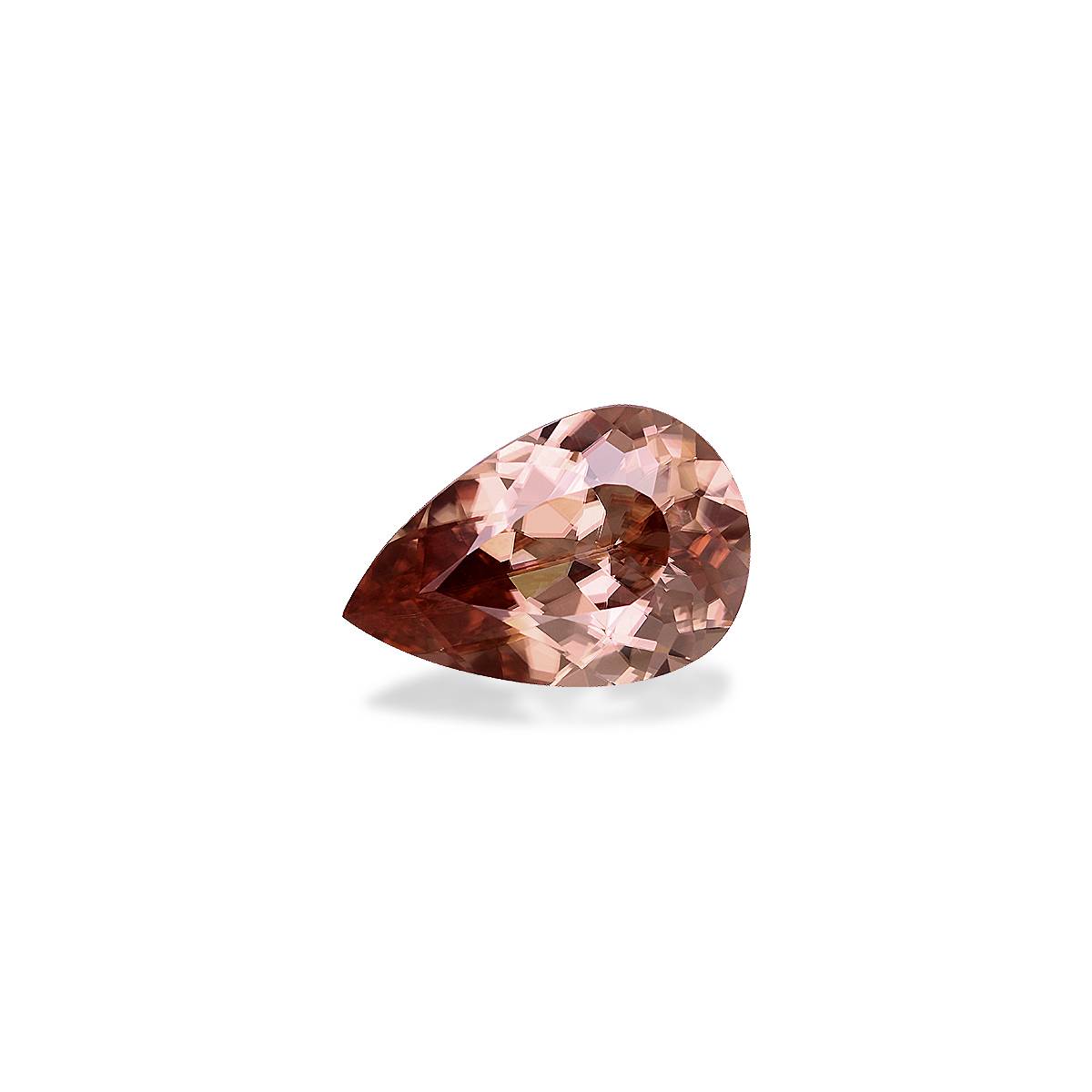 pink pink zircon, 4.93ct pear cut — view 3