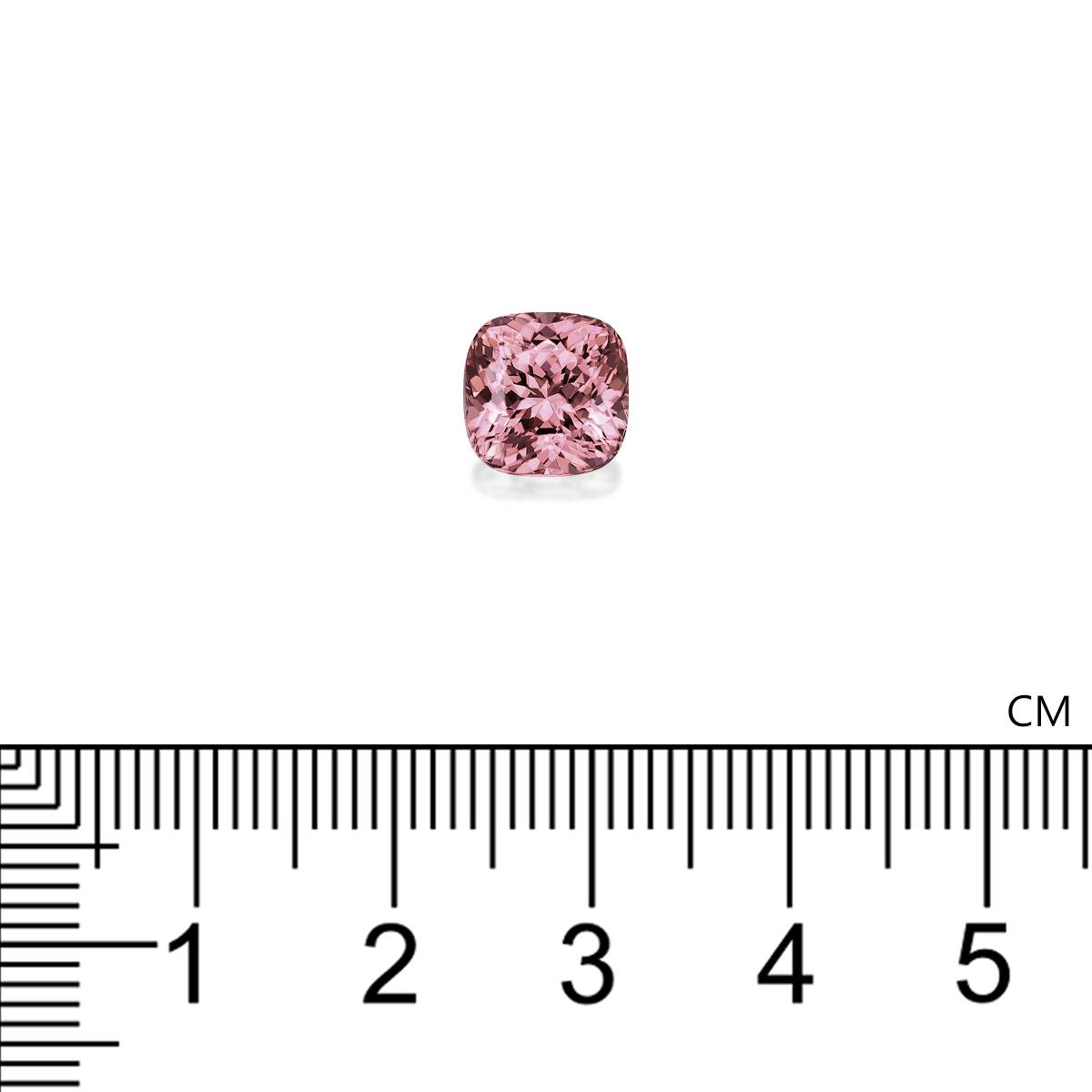 pink pink zircon, 4.41ct cushion cut — view 4