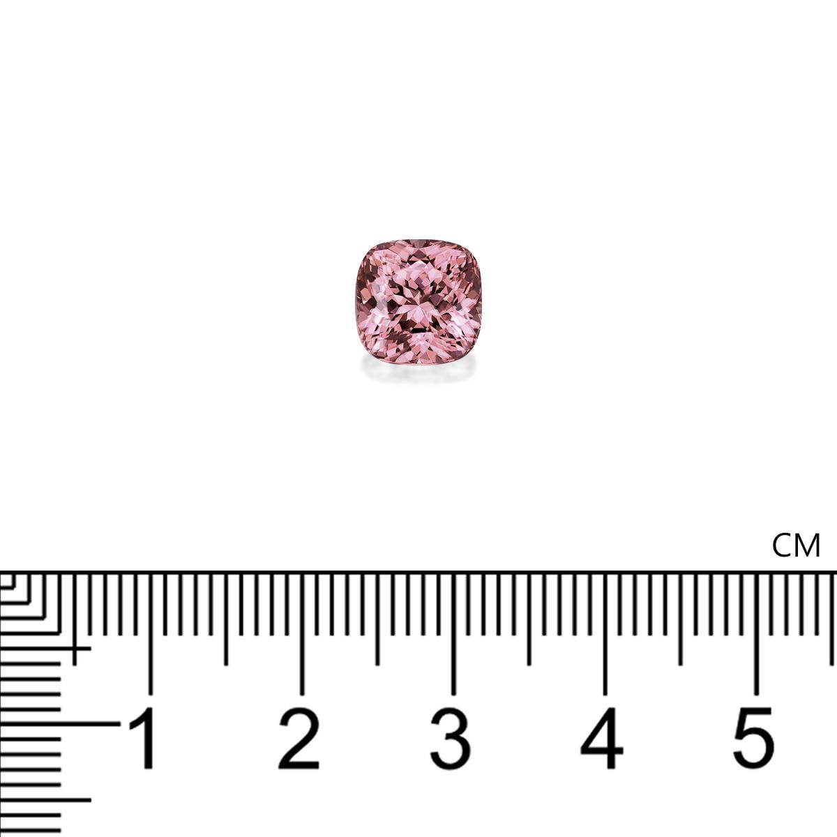 pink pink zircon, 4.41ct cushion cut — view 4