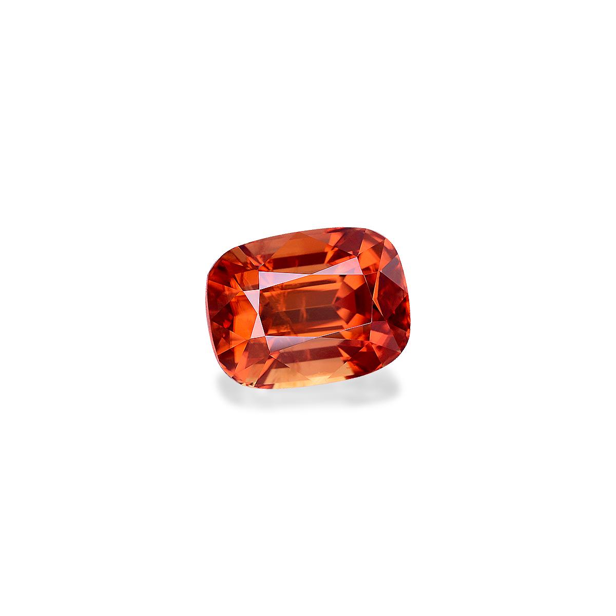 orange orange zircon, 4.44ct cushion cut — view 3