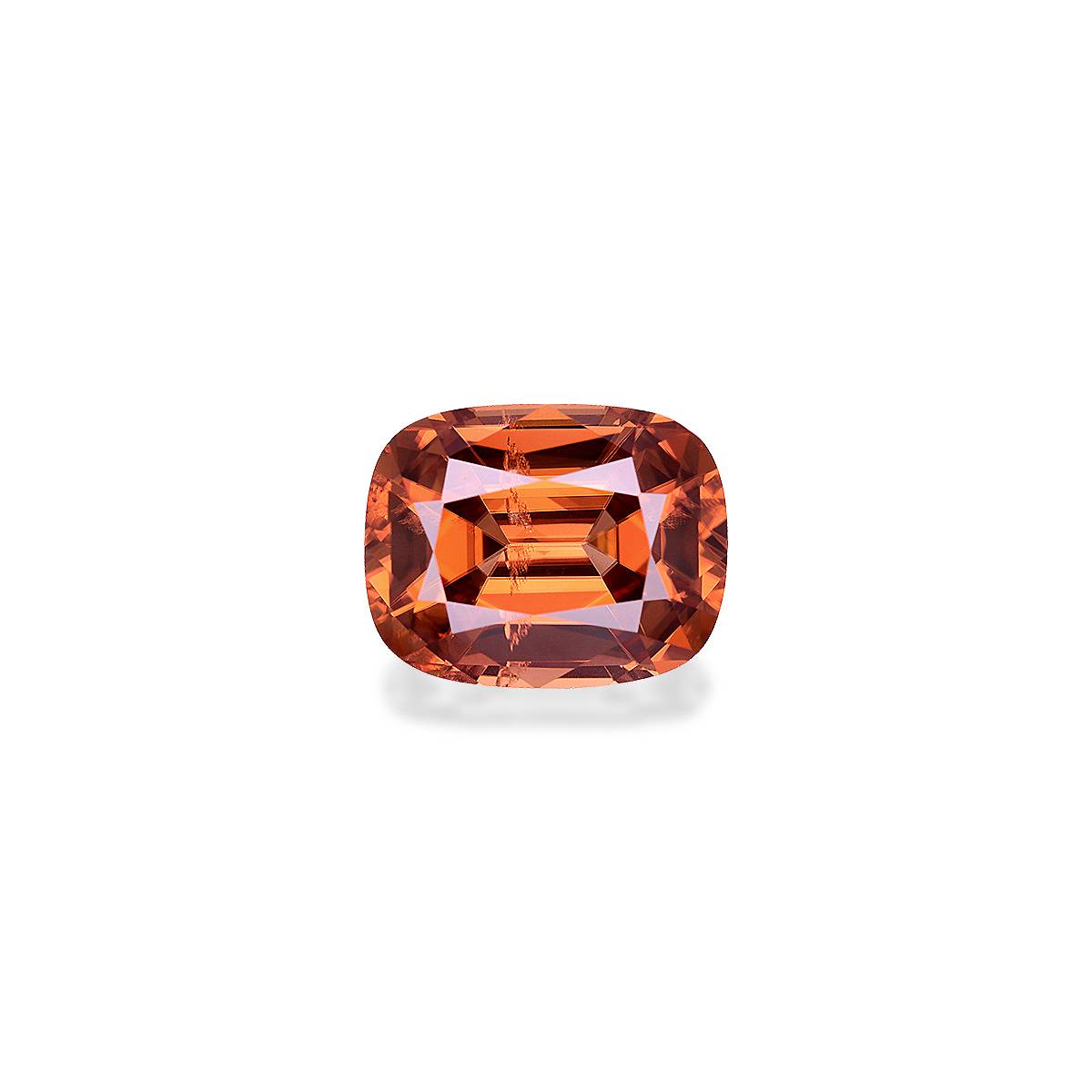 orange orange zircon, 3.44ct cushion cut — main view