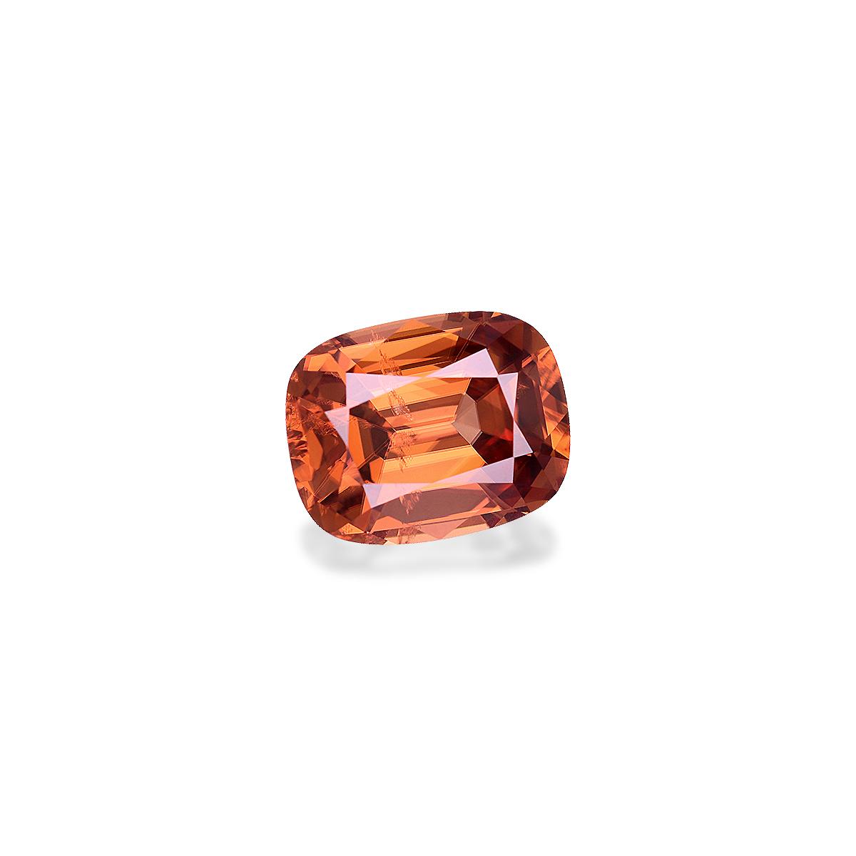 orange orange zircon, 3.44ct cushion cut — view 3