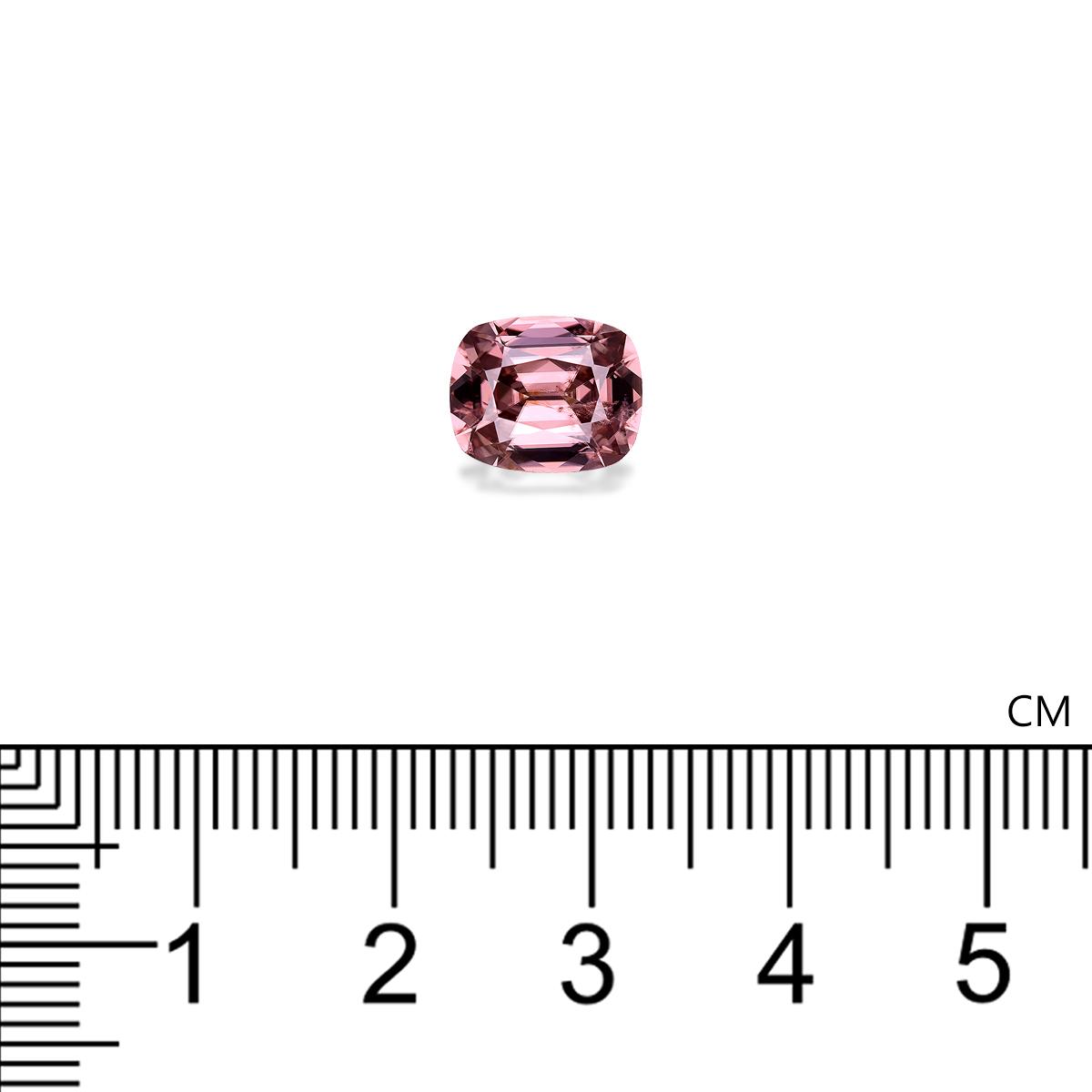 pink pink zircon, 3.65ct cushion cut — view 4
