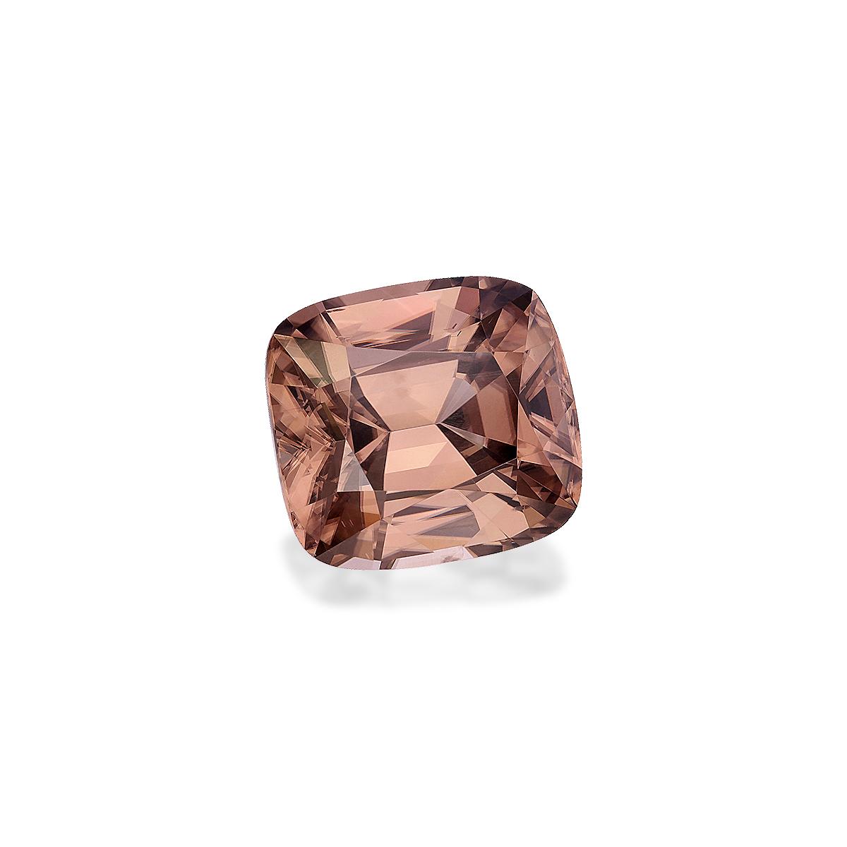 sepia tan zircon, 22.64ct cushion cut — view 3