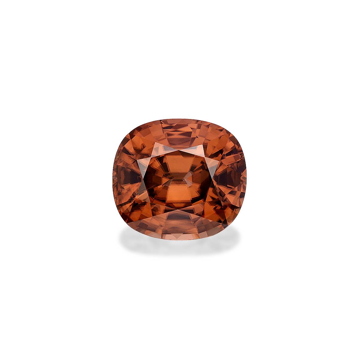 cinnamon brown zircon, 21.56ct cushion cut — main view