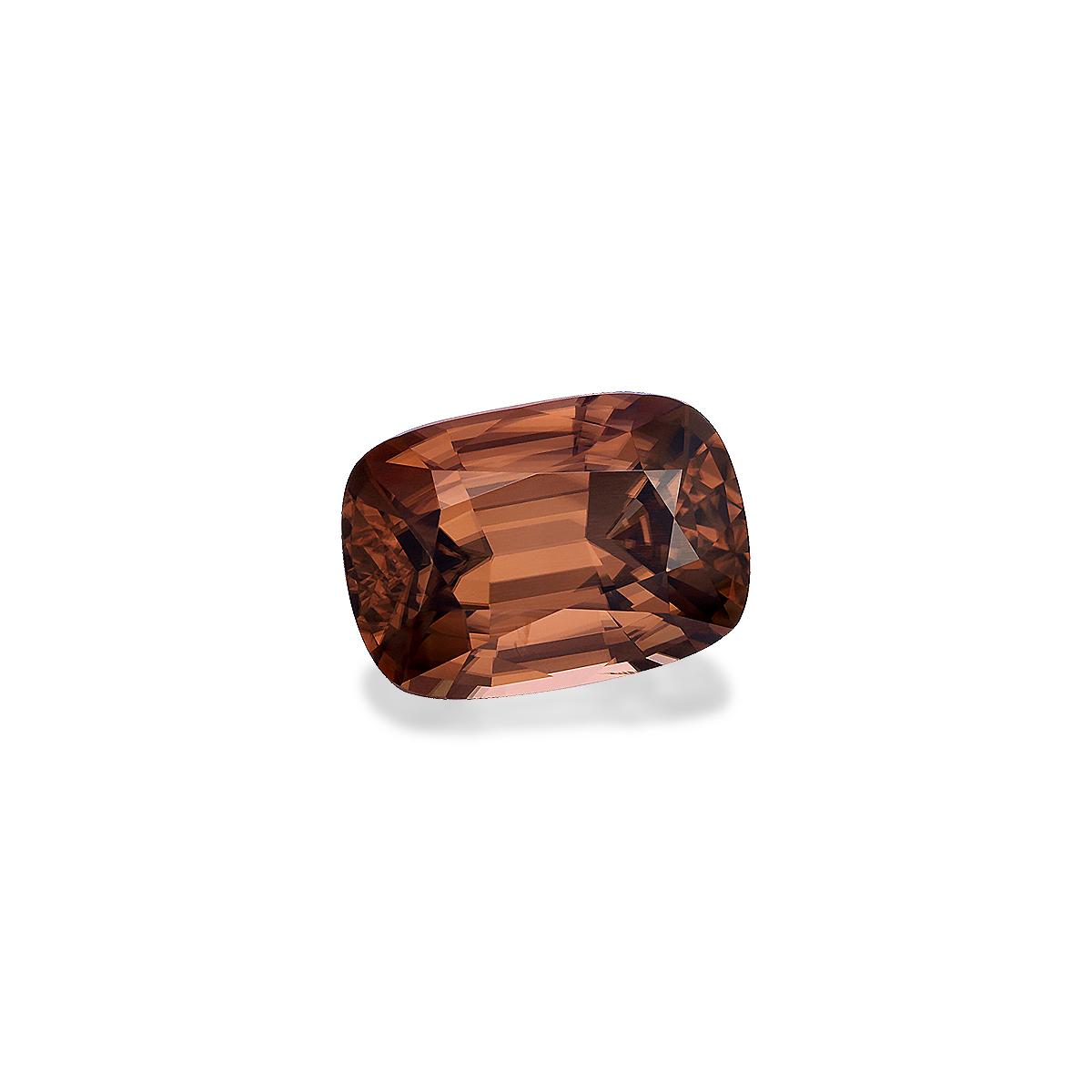 cinnamon brown zircon, 15.13ct cushion cut — view 3