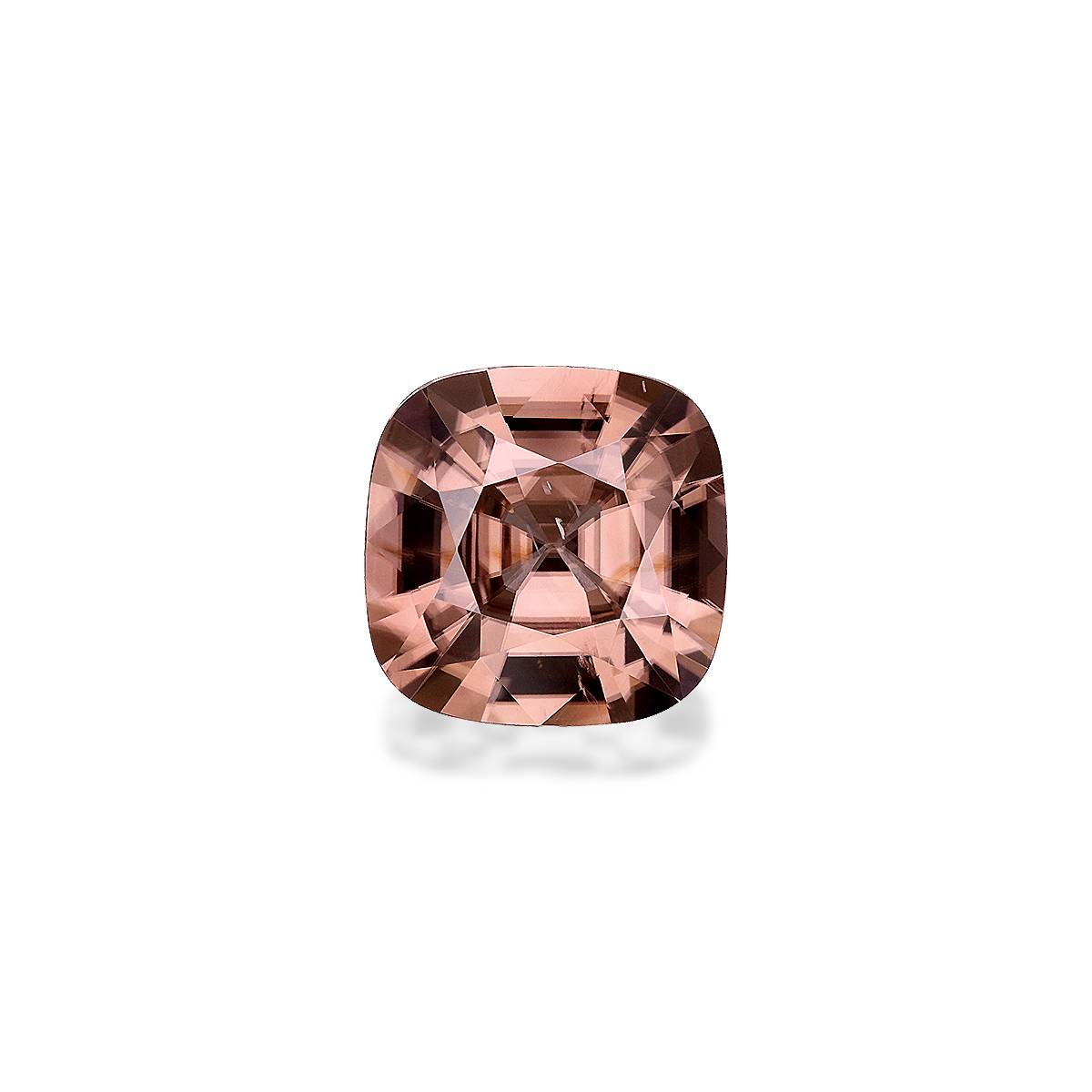 sepia tan zircon, 2.82ct cushion cut — main view