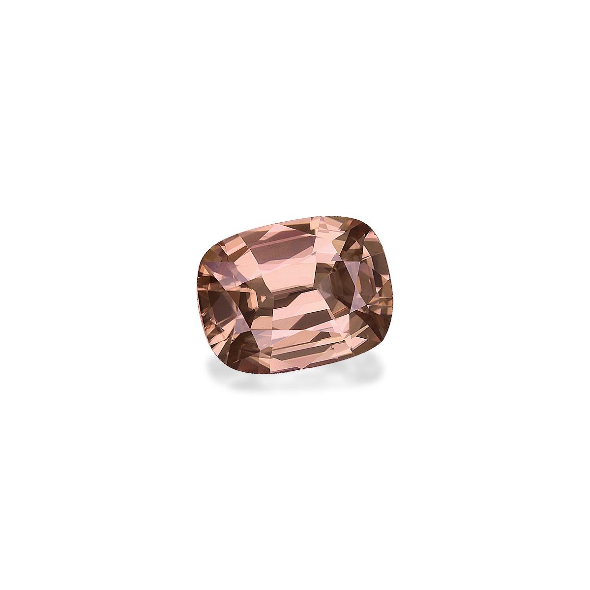 sepia tan zircon, 2.29ct cushion cut — view 3